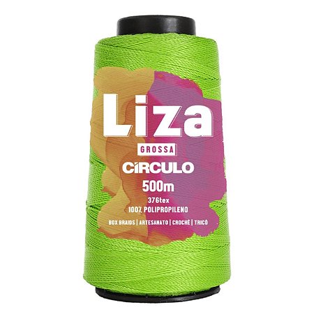 Linha Liza Grossa Circulo 500m Cor Greenery 5203 - Carmenn