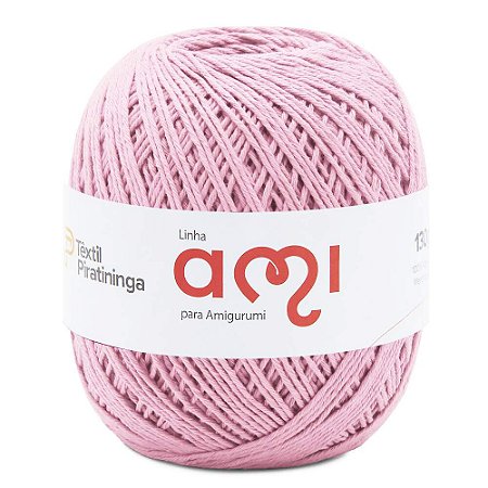 Linha Ami Piratininga Amigurumi 100% Algodão Mercerizado 250 metros - Rosa Claro