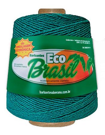 Barbante Eco Brasil Soberano 600g / 512 metros Cor Verde Bandeira