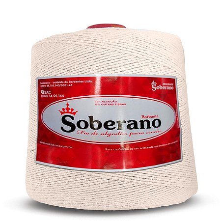 Barbante Eco Brasil Soberano 1kg fio 8 Cru