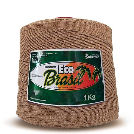 Barbante Eco Brasil Soberano 1kg fio 8 Castanho