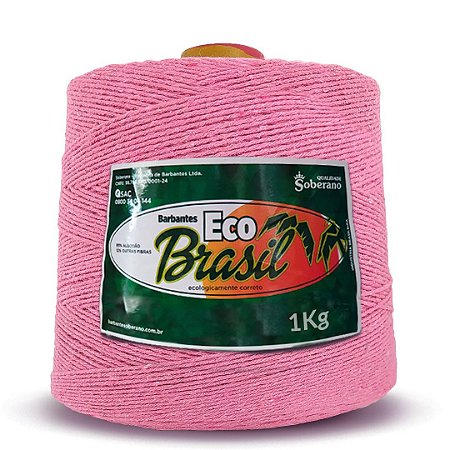 Barbante Eco Brasil Soberano 1kg fio 8 Rosa