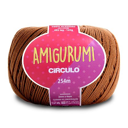 Linha Amigurumi Circulo 254m Cor Tâmara 7220