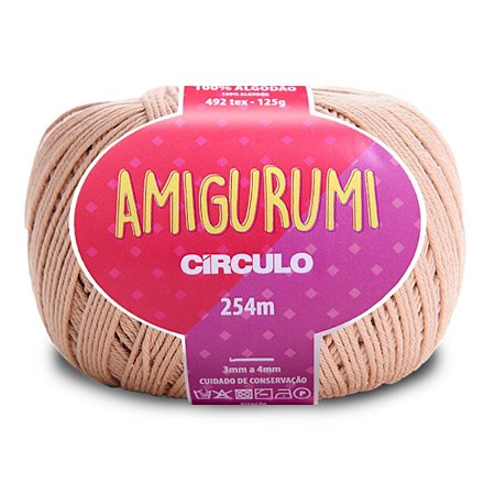 Linha Amigurumi Circulo 254m Cor -  Amêndoa 7650