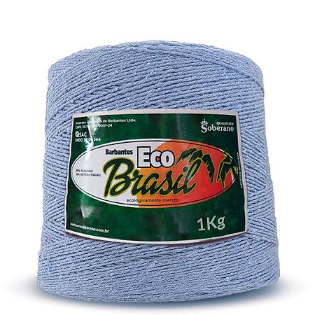 Barbante Eco Brasil Soberano 1kg Fio 8 - Azul Celeste