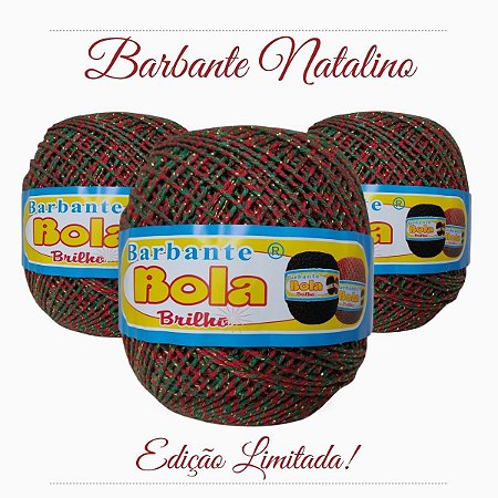 Kit 3 Barbante Bola Color Natalino 200g Fio 6 - - Edição Limitada