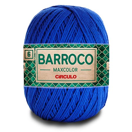 Barbante Barroco Maxcolor 400g Circulo N6 Cor Azul Bic 2829