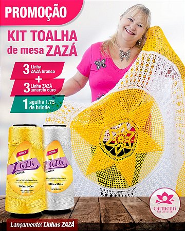 Kit para Toalha de Mesa redonda Zazá