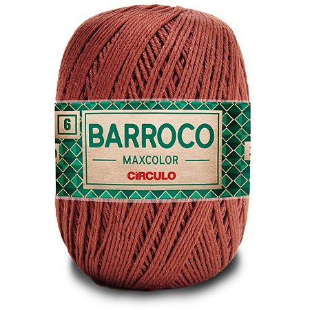 Barbante Barroco Maxcolor 400g Circulo N6 Cor Café 7738