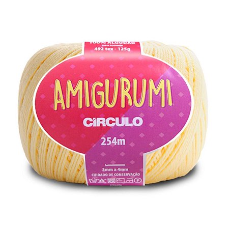 Linha Amigurumi Circulo 254m Cor - Creme 1112