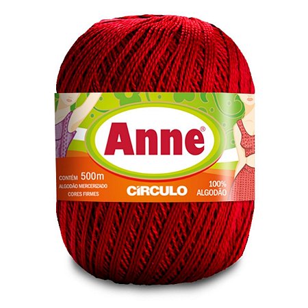 Linha Anne Circulo 500m Cor Vermelho Circulo 3402