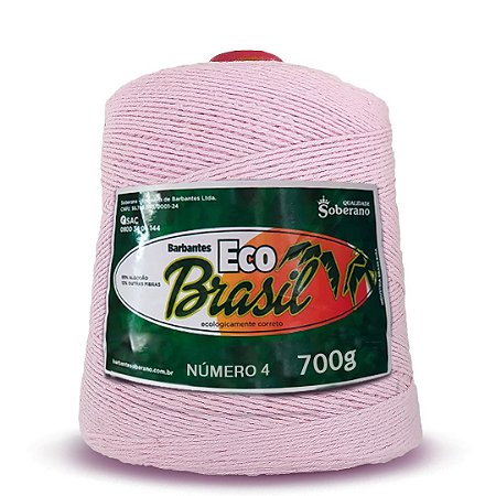 Barbante Eco Brasil Soberano 700g Fio 4 Rosa Bebê