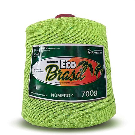 Barbante Eco Brasil Soberano 700g Fio 4 Verde Limão