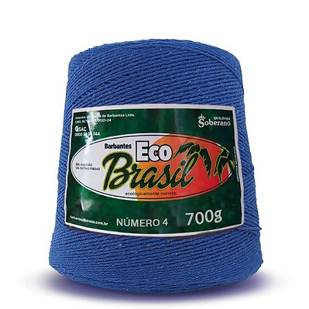 Barbante Eco Brasil Soberano 700g Fio 4 Azul Royal