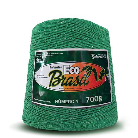 Barbante Eco Brasil Soberano 700g Fio 4 Verde Bandeira