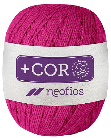 Barbante Neofios + Cor 100% Algodão 200g Fio 6 Pink