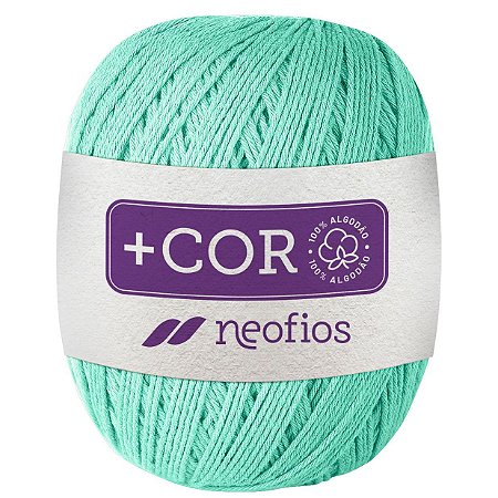 Barbante Neofios + Cor - 100% Algodão 200g - Fio 6 - Neo Mint