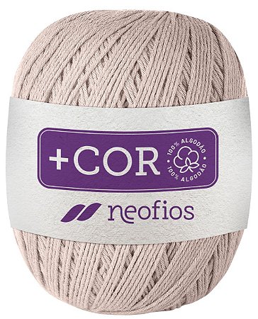 Barbante Neofios + Cor 100% Algodão 200g Fio 6 Natural