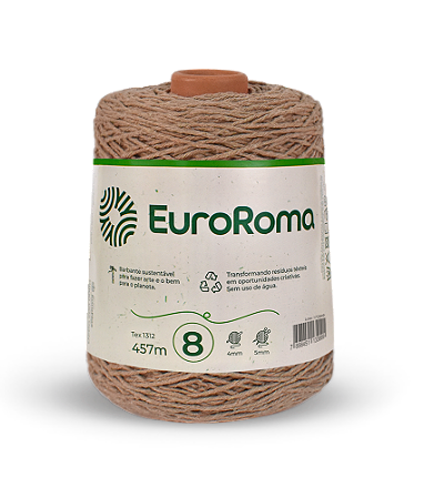 Barbante Euroroma 600g Fio 8 Cor - Bege