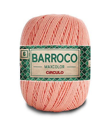 Barbante Barroco Maxcolor 400g Circulo N6 - Pêssego 4514