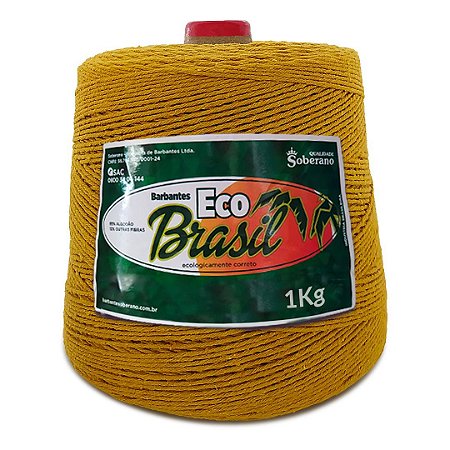 Barbante Eco Brasil Soberano 1kg Fio 6 - Mostarda