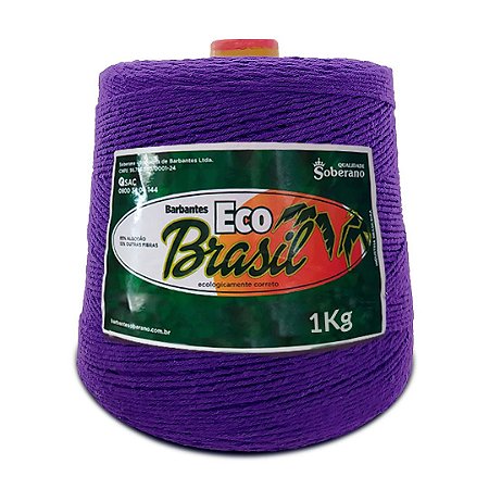 Barbante Eco Brasil Soberano 1kg fio 6 Roxo