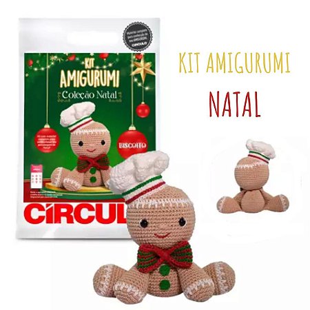 Kit Amigurumi Coleção Natal Circulo Biscoito