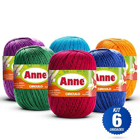 Kit Promoção 6 Anne 500 Circulo Cores sortidas