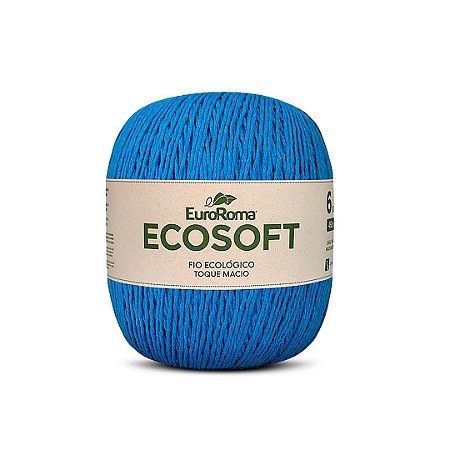 Barbante Ecosoft Euroroma N6 452m - Azul Piscina