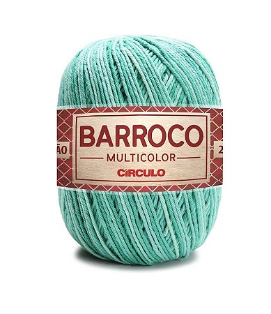 Barbante Barroco Multicolor 200g - Quartzo Verde 9440