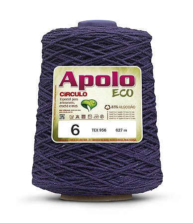 Barbante Apolo Circulo 600g Fio 6 Cor - Púrpura 6498