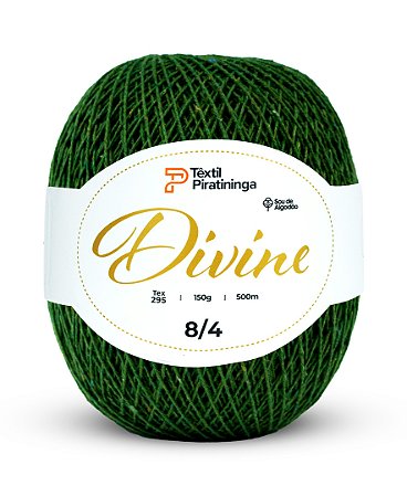 Barbante Divine Fio 8/4 Têxtil Piratininga 150g 500m - Verde Escuro