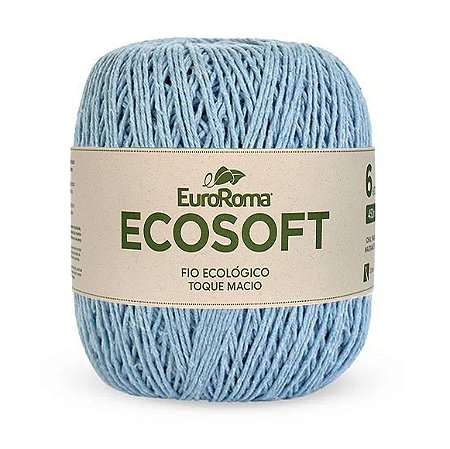 Barbante Ecosoft Euroroma N6 452m - Azul Bebê