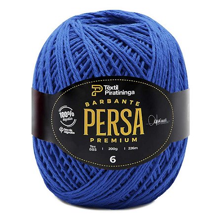 Barbante Persa Premium Têxtil Piratininga 200g N6 - Azul Royal