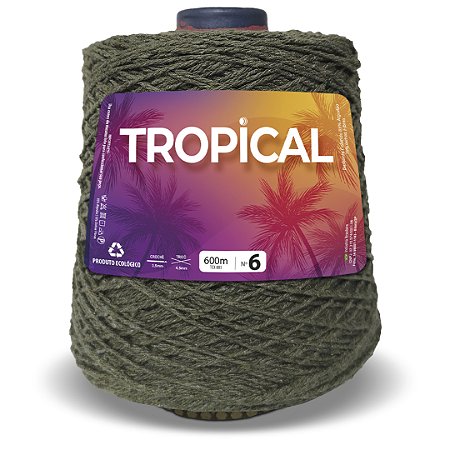 Barbante Tropical 600m Fio 6 - Cor Verde Escuro