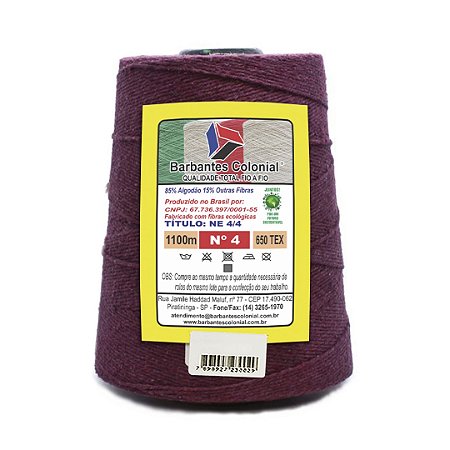 Barbante Colonial 700g Número 4 - Uva