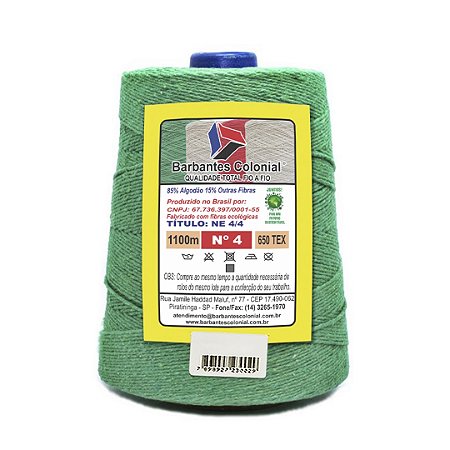 Barbante Colonial 700g Número 4 - Verde Bandeira