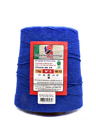 Barbante 1Kg Número 8 - Azul Royal