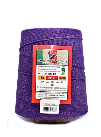 Barbante 1Kg Número 8 Roxo