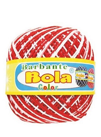 Barbante 200m Bola Color - Cor -al/Branco