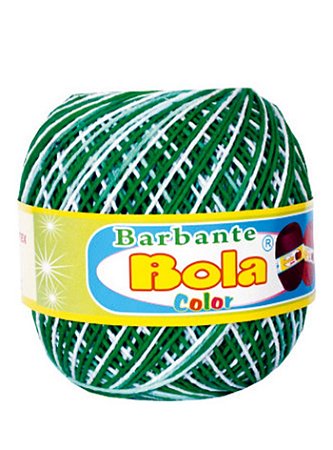 Barbante 200m Bola Color - Bandeira/Branco
