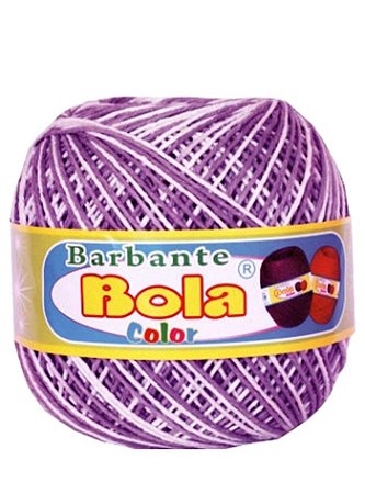 Barbante 200m Bola Color - Lilás/Branco