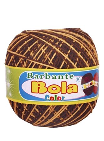 Barbante 200m Bola Color Marrom/Amarelo