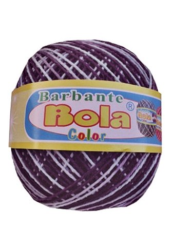 Barbante 200m Bola Color - Roxo/Branco