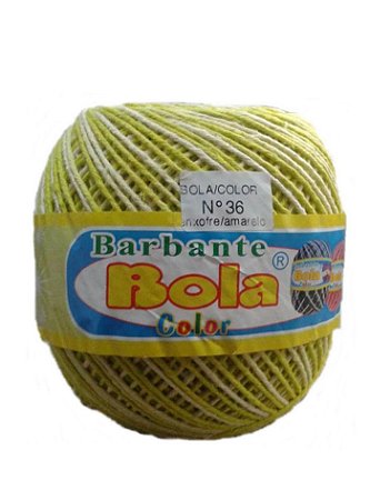 Barbante 350m Bola Color Enxofre/Amarelo