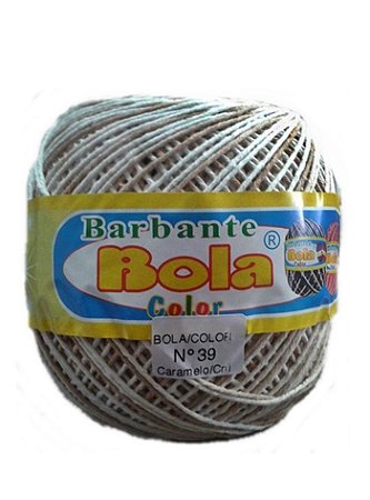 Barbante 200m Bola Color - Caramelo/Cru