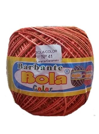 Barbante 200m Bola Color - Laranja/Caramelo