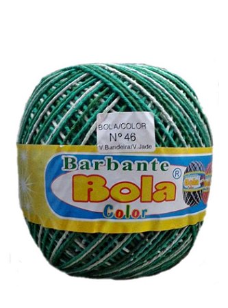 Barbante 350m Bola Color Verde Bandeira/Verde Jade