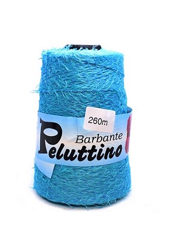 Barbante Felpudo Peluttino Numero 6 - Azul Turquesa