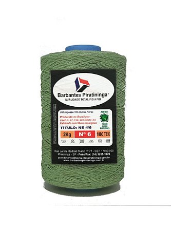 Barbante 2Kg Número 6 - Verde Abacate